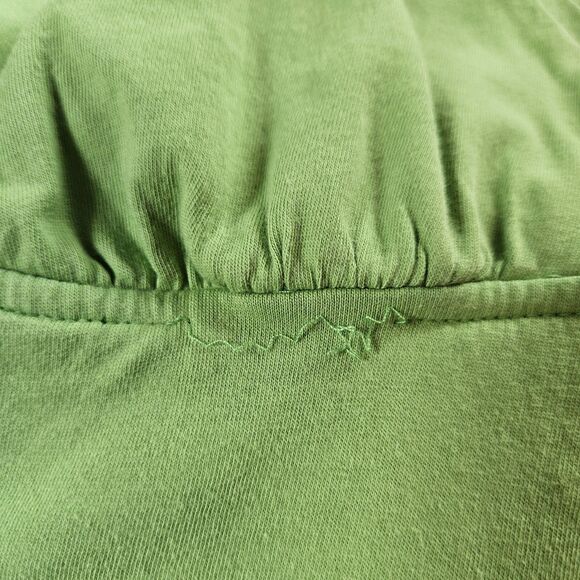 J Crew Y2K Babydoll Tops Lot of 2 Women's Medium Green Black Double Lined Cotton - Picture 6 of 11